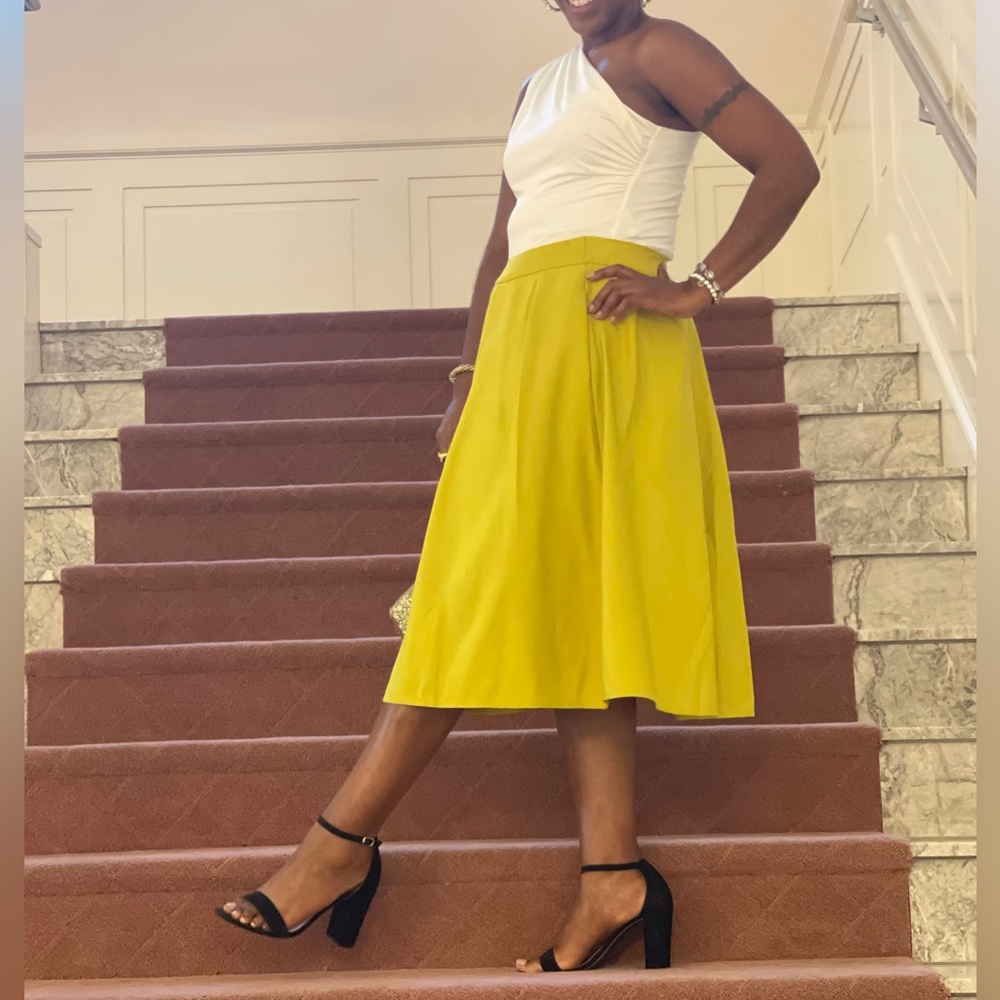 Face N Face Lime Green Pleated Skirt (NWT) - XXL